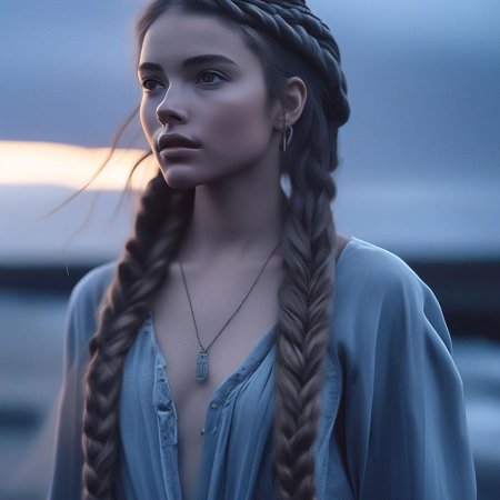 Девушка с косой