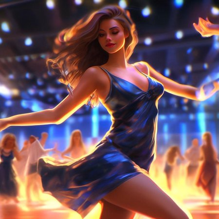 Танцующая девушка