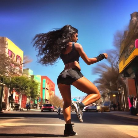 Девушка танцует тверк