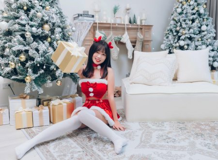 Новогодняя фотосессия для девушки