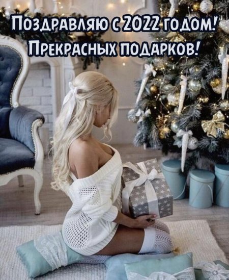 Новогодняя фотосессия в студии девушка