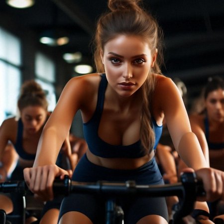 Девушки в зале фитнес