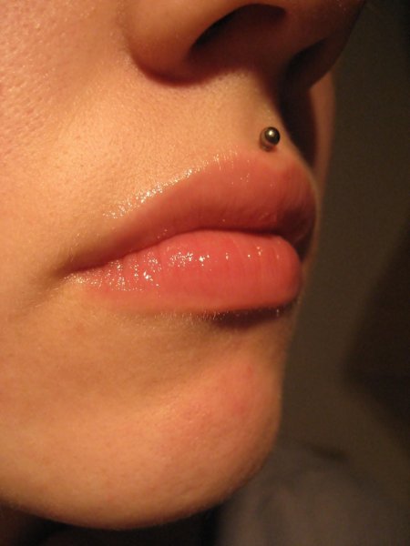 Лабрет губа Монро медуза