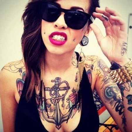 Красивые девушки с пирсингом