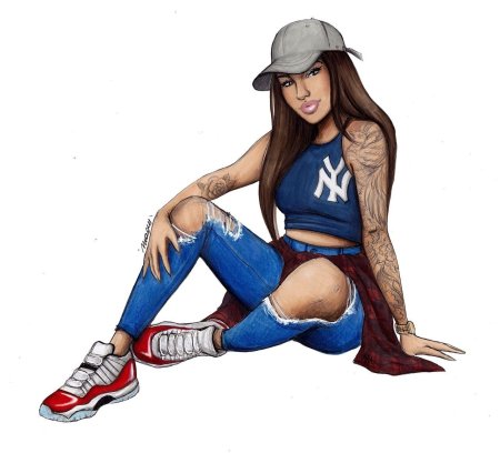 Нарисовать девочку