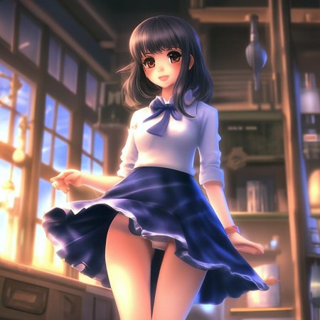 Под юбкой аниме