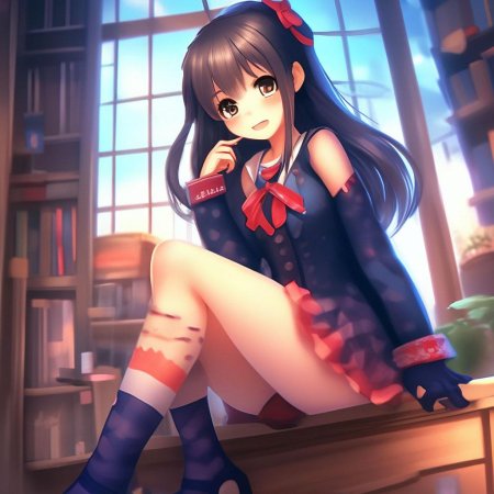 Аниме девочки в чулочках