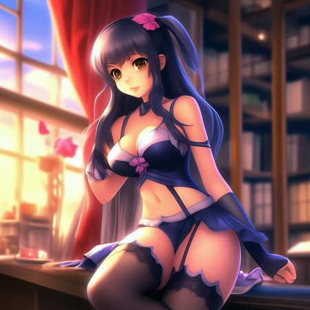 Аниме девушка в нижнем белье