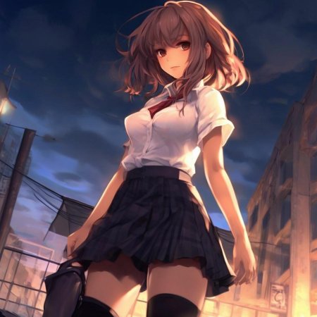 Аниме в коротких юбках