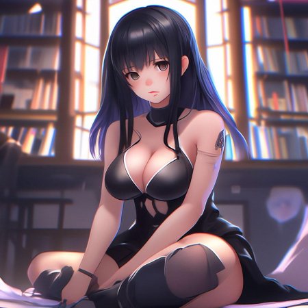 Аниме девушки черные