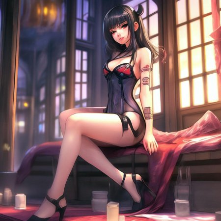 Аниме девушки в чулочках