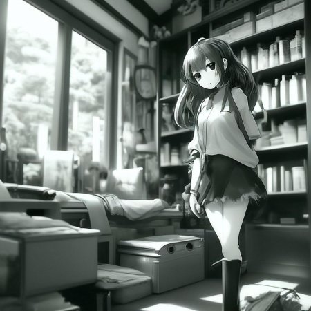 Девушка аниме арт