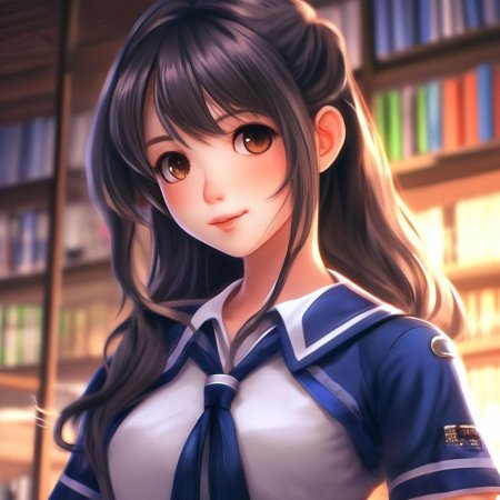 Аниме девочка школьница