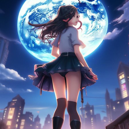 Мини юбка аниме