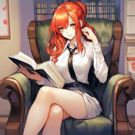 Привлекательная девушка аниме