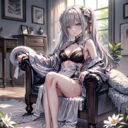 Аниме девушка в чулках