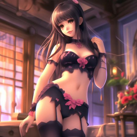 Красивые аниме девушки в нижнем белье