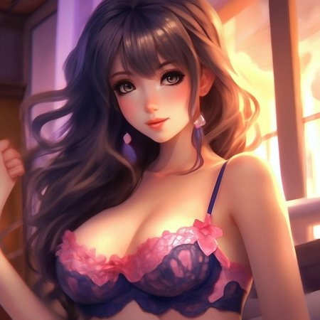 Красивые аниме девушки в нижнем белье