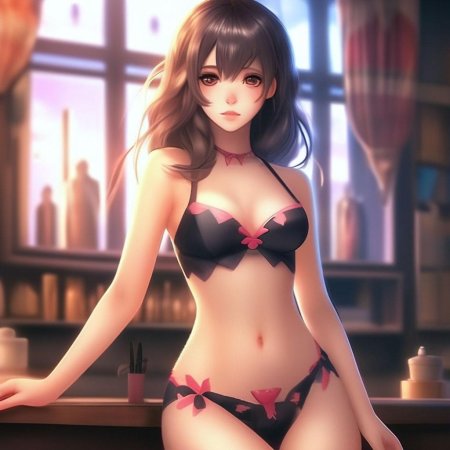 Девушки аниме в нижнем белье