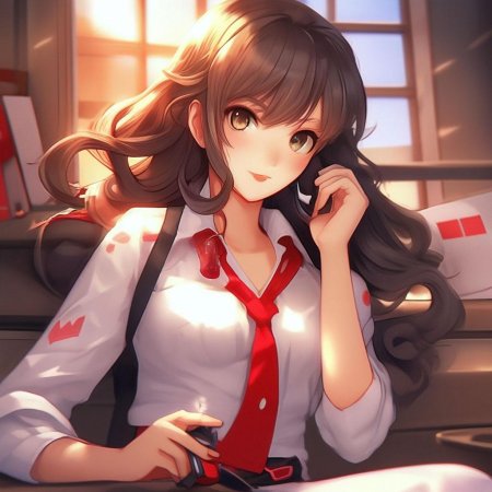 Красивая аниме девушка