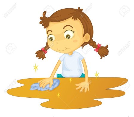 Уборка со стола для детей