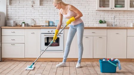 Женщина со шваброй