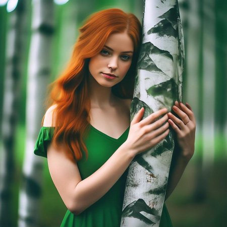 Рыжая девушка