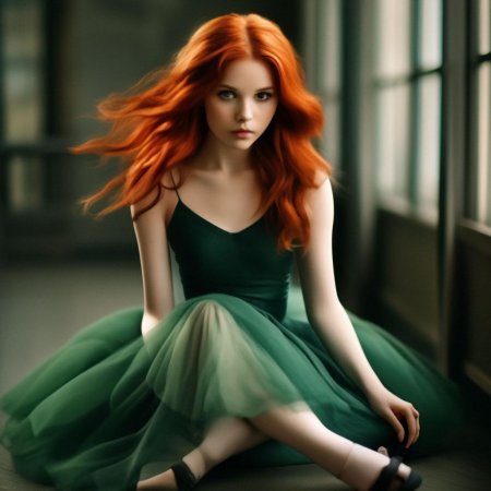 Рыжеволосая девушка