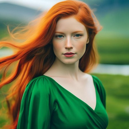 Девушка с рыжими волосами