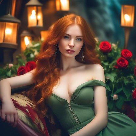 В красивом платье