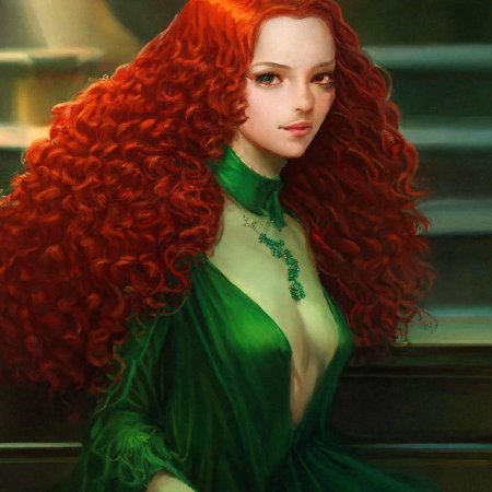 Рыжая ведьма с зелеными глазами