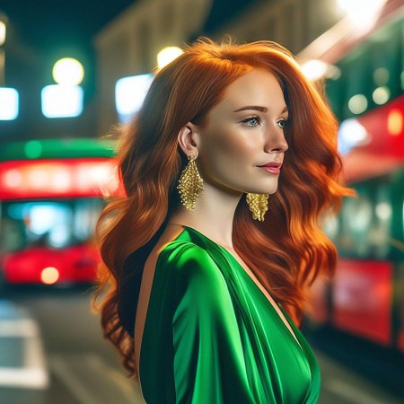 Красивые рыжие волосы