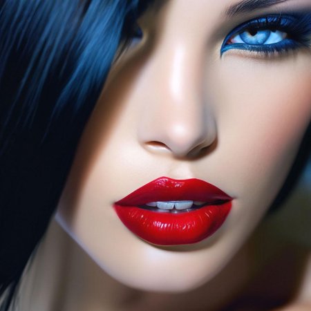 Яркие макияж