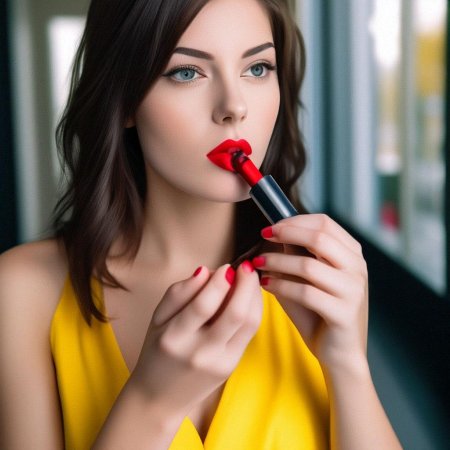 Яркая помада