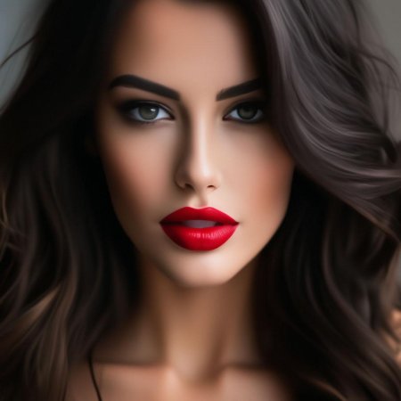 Красивая брюнетка