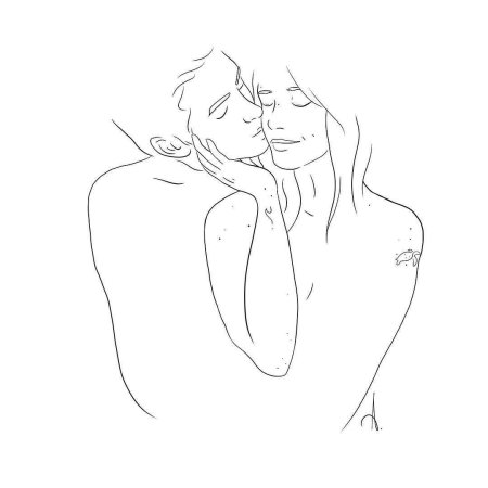 Объятия набросок