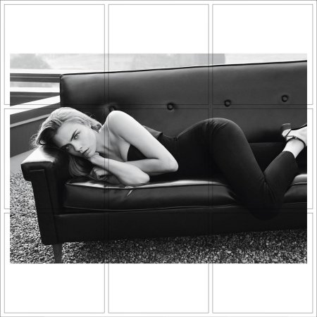 Кара Делевинь черно белое