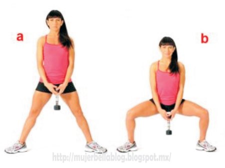 Приседания плие сумо