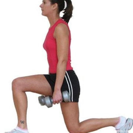 Выпады на одной ноге