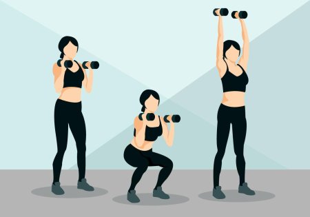 Упражнения с гантелями