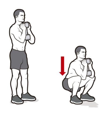 Гоблет приседания