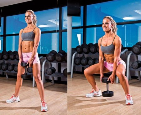 Приседания плие