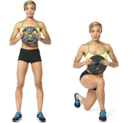 Перекрестные выпады (приседания «Реверанс»)