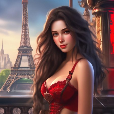 Красивая брюнетка