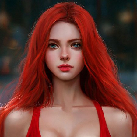 Рыжая девушка красивая