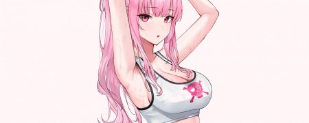 Van animation Pink hair girl