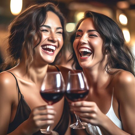 Девушка с бокалом