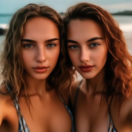 Две красивые девушки