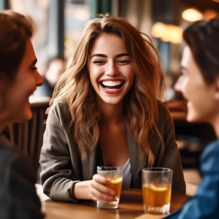 Девочки смеются