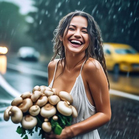 Веселая девушка